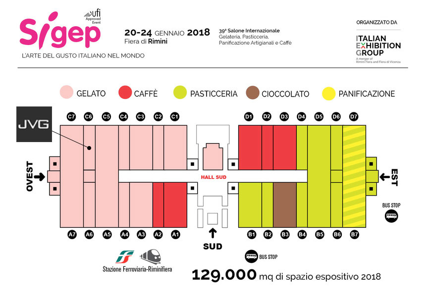 sigep 2018 - jvg - padiglione C6 - presso stand Clabo s.p.a.