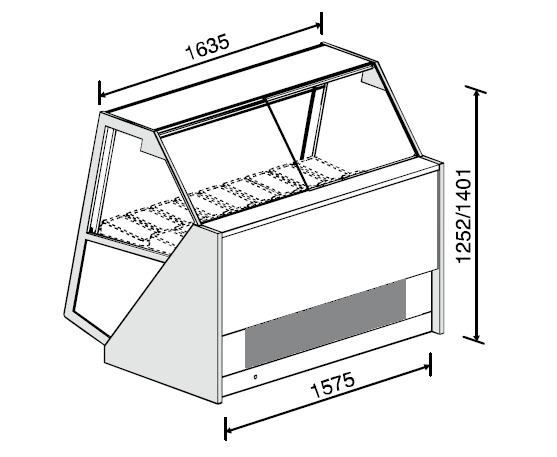 <span class="t-prod">ORION 365 G9 A H140</span><div class="t-dim"> DIM: 1635 x 1205 x H 1401 (mm)</div>VETRINA GELATO 18 VASCHETTE * ICE-CREAM DISPLAY CABINET 18 TUBS * VITRINE À GLACES 18 * EISVITRINE 18 EISSCHALEN * VITRINA HELADERÍA 18 CUBETAS